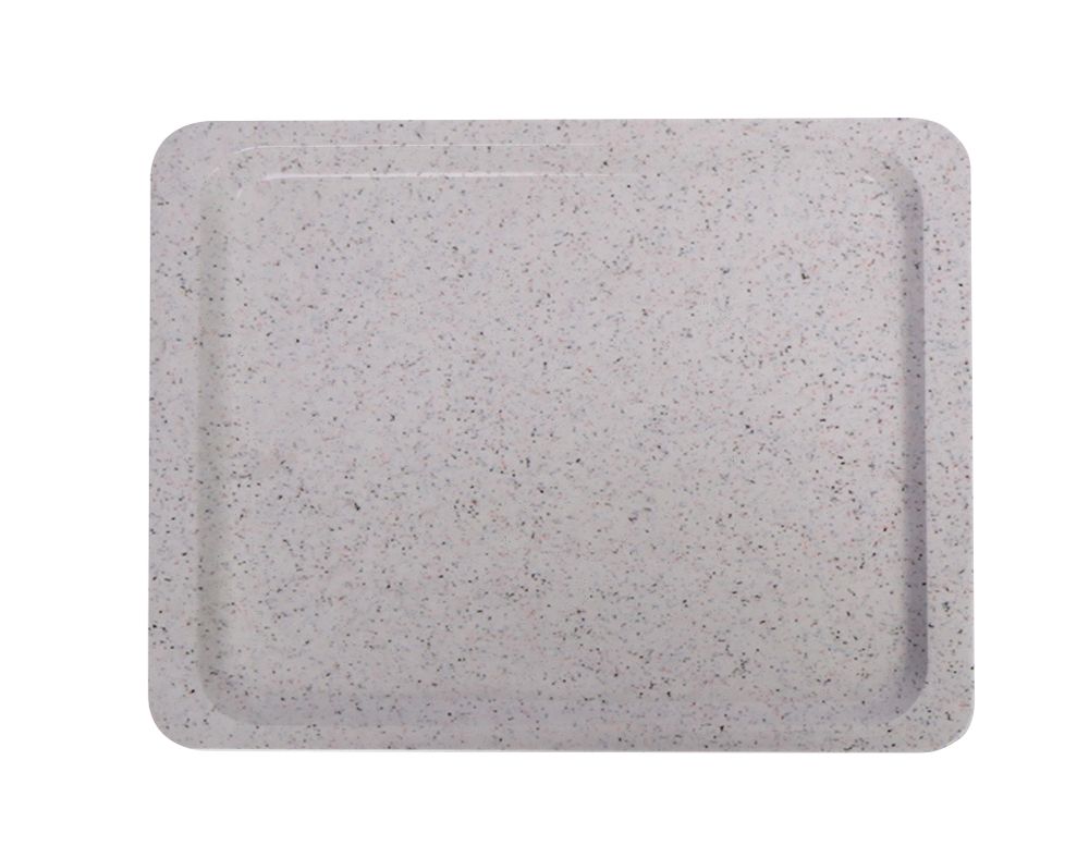 Polyester dienblad voor zelfbedieningsrestaurants, AmerBox, GN 1/2, graniet, 325x265mm