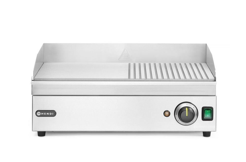Bakplaat half geribbeld, HENDI, Kitchen Line, 230V/2400W, 527x404x(H)233mm