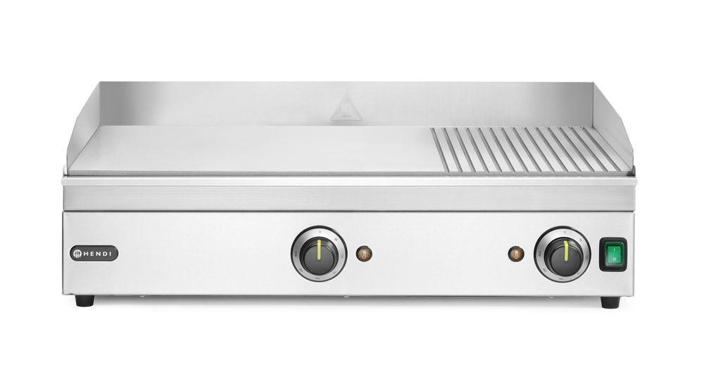 Bakplaat 1/3 geribbeld, HENDI, Kitchen Line, 230V/3500W, 697x474x(H)241mm