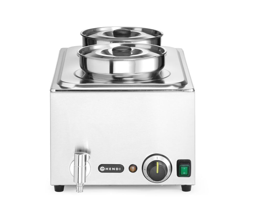 Set: Bain-marie Ranger + 2x bak 4L met deksel, HENDI, GN (H)150mm, 8L, 230V/1000W, 604x332x(H)315mm