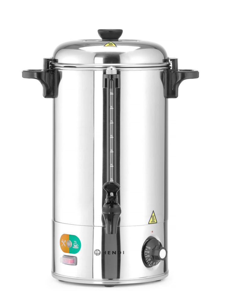 Warme dranken ketel, HENDI, 9L, Zilver, 230V/2200W, 340x227x(H)468mm