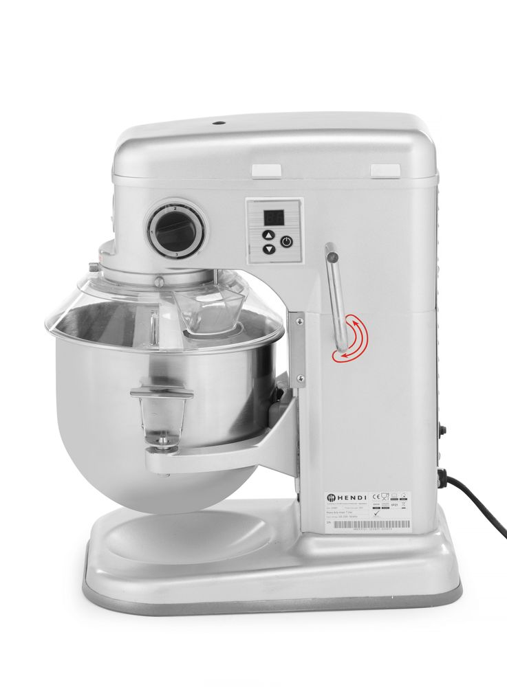Planeetmixer, HENDI, Kitchen Line, 7L, Zilver, 230V/650W, 317x440x(H)490mm