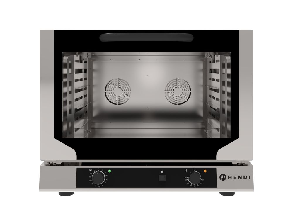 Bakkerij heteluchtoven met vochtinjectie 4x 600x400, HENDI, 230V/3400W, 783x755x(H)634mm