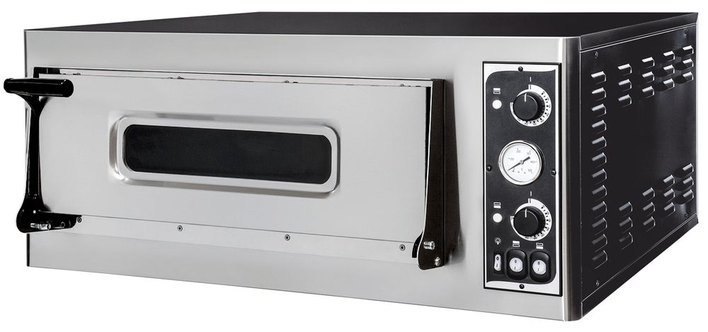 Pizza oven BASIC 4, HENDI, Enkele ovenkamer, 400V/4700W, 975x925x(H)415mm