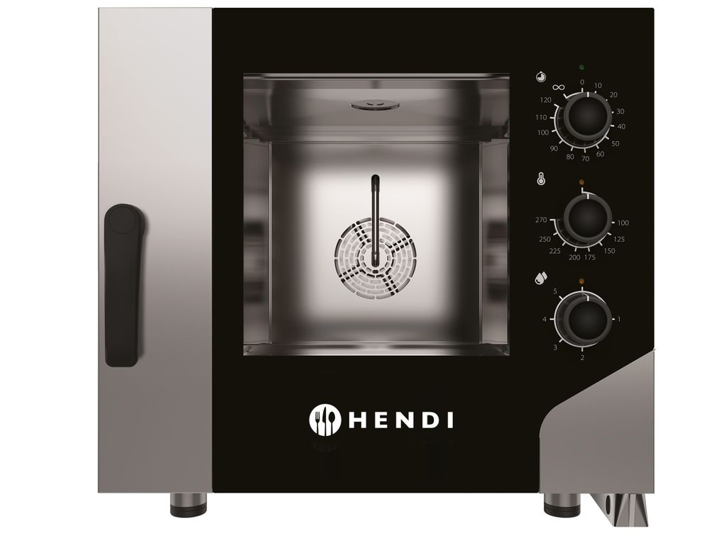 Hetelucht stoomoven CONTROL 5x GN 1/1, HENDI, GN 1/1, 400V/7800W, 730x855x(H)700mm