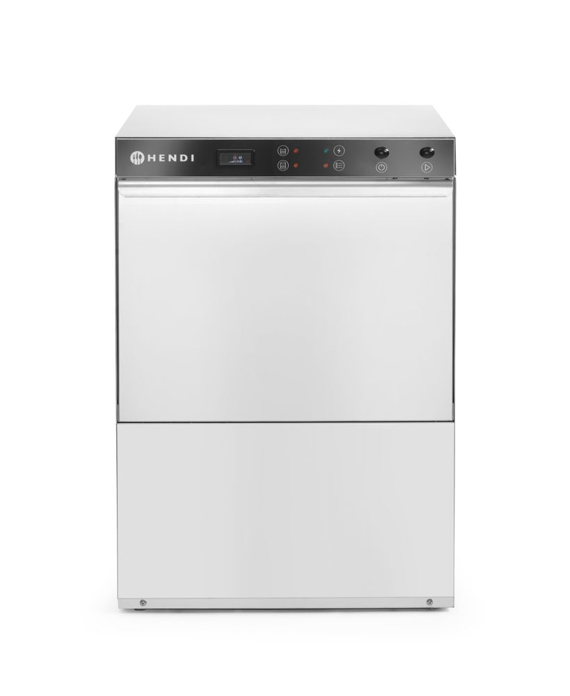 Vaatwasser 50x50 - elektronische bediening, HENDI, Budget Line, 400V/6600W, 570x600x(H)830mm