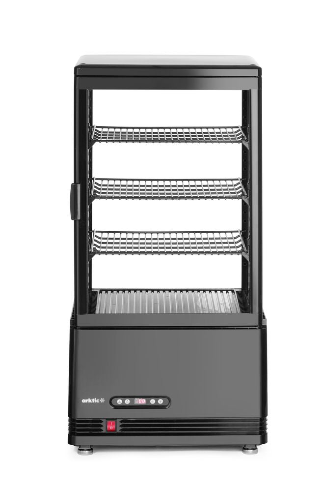 Koelvitrinekast 68L, Arktic, Zwart, 230V/170W, 397x444x(H)875mm