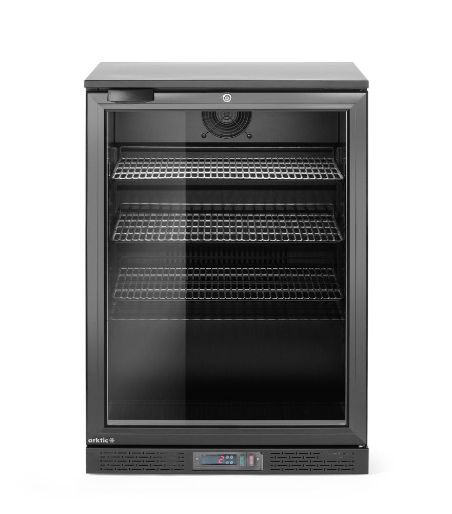 Backbar Koelkast – Enkeldeurs, Arktic, 105L, Zwart, 230V/120W, 600x530x(H)870mm