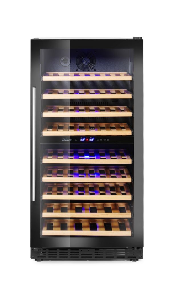 Wijnkoeler, 2 zones, 72 flessen, Arktic, 232L, 230V/110W, 595x675x(H)1215mm