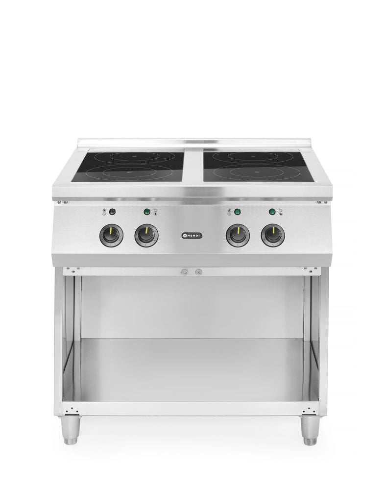 Inductiekookplaat, 4 kookzones, HENDI, 400V/17000W, 800x720x(H)854mm