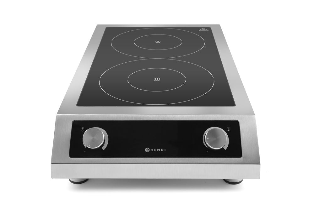 Inductiekookplaat model 7000, HENDI, Profi Line, 400V/7000W, 405x700x(H)145mm