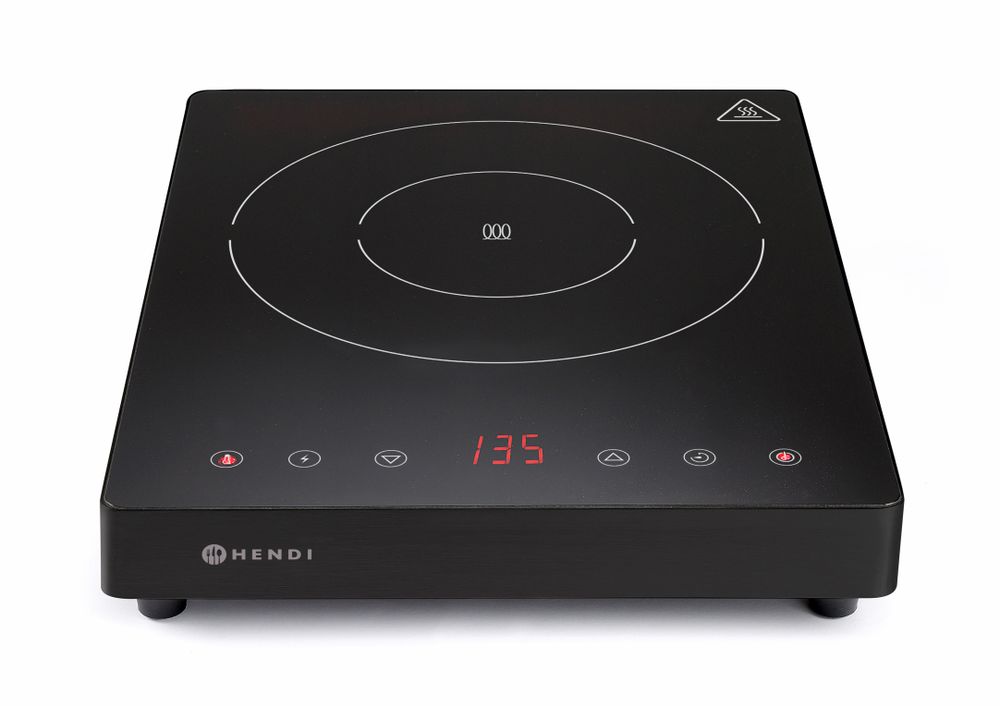 Inductiekookplaat 2000W, HENDI, Kitchen Line, 230V/2000W, 297x411x(H)57mm