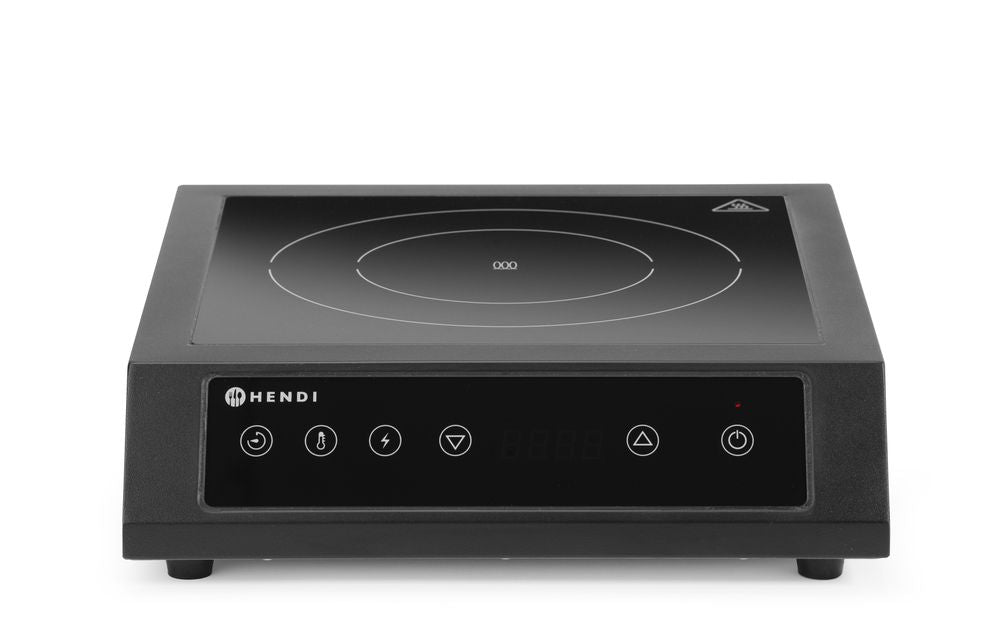Inductiekookplaat 3500 D XL, HENDI, Zwart, 230V/3500W, 355x400x(H)100mm