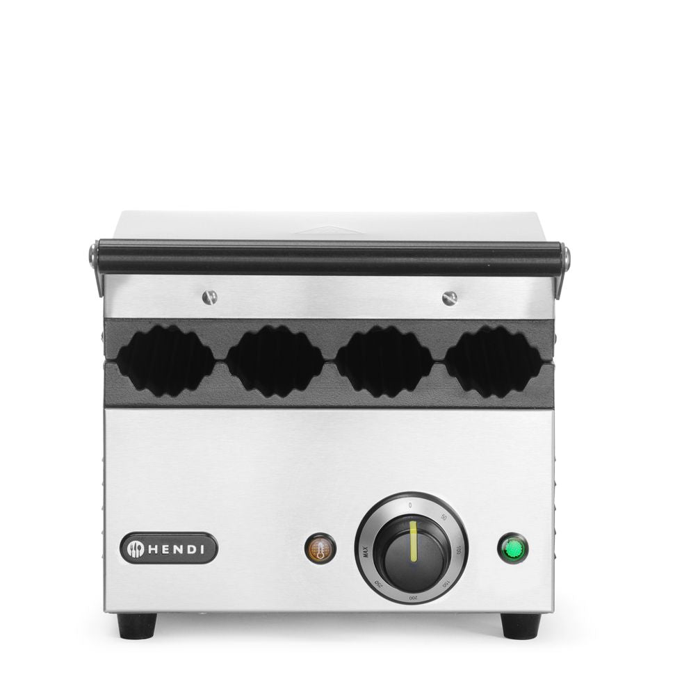 Contactgrill voor hotdogs en wraps, HENDI, 230V/1800W, 385x285x(H)254mm