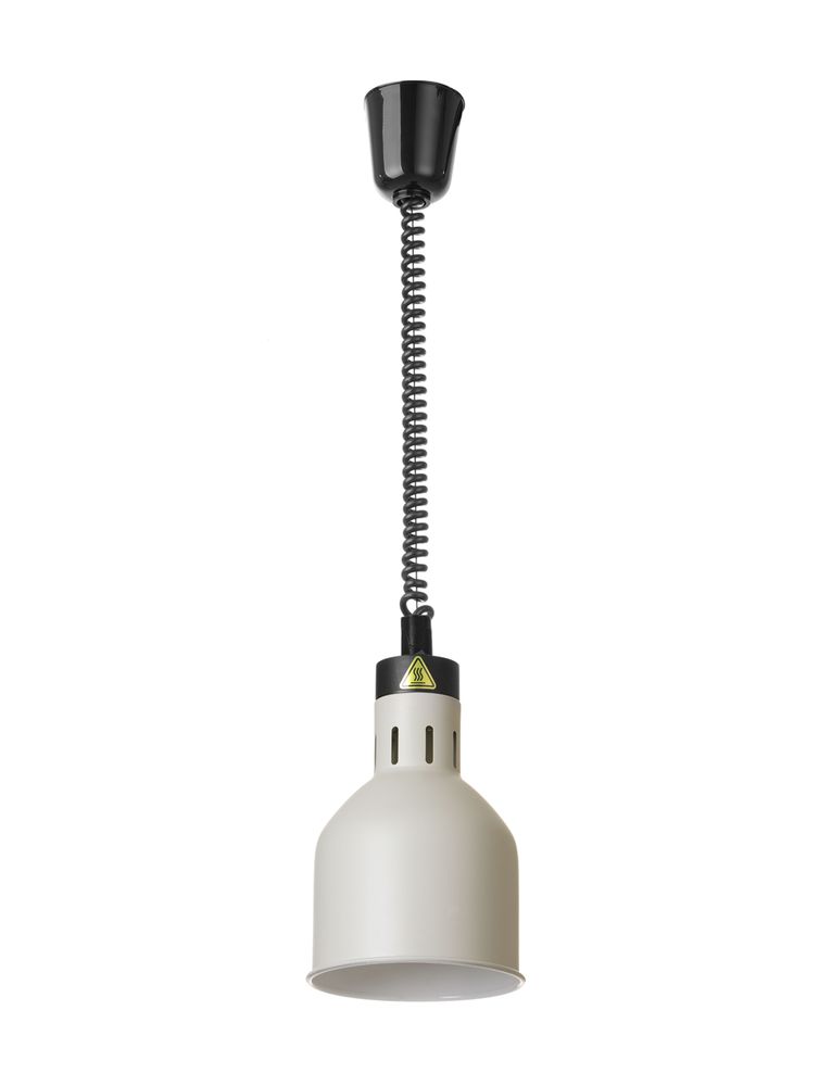 Warmtelamp verstelbaar, cilindrisch, HENDI, Wit, 230V/375W, ⌀175x(H)250mm
