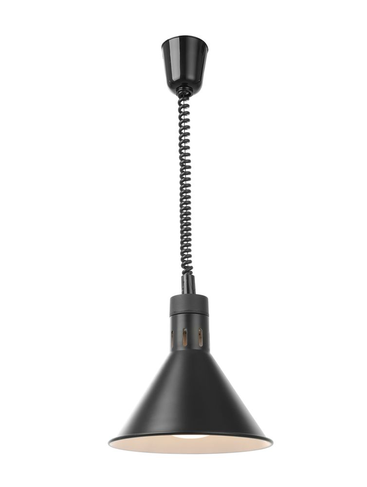Warmtelamp verstelbaar, conisch, HENDI, Zwart, 230V/375W, ⌀275x(H)250mm