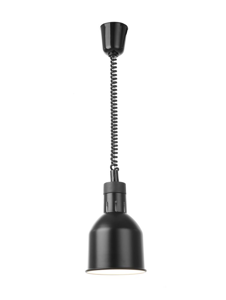 Warmtelamp verstelbaar, cilindrisch, HENDI, Zwart, 230V/375W, ⌀175x(H)250mm