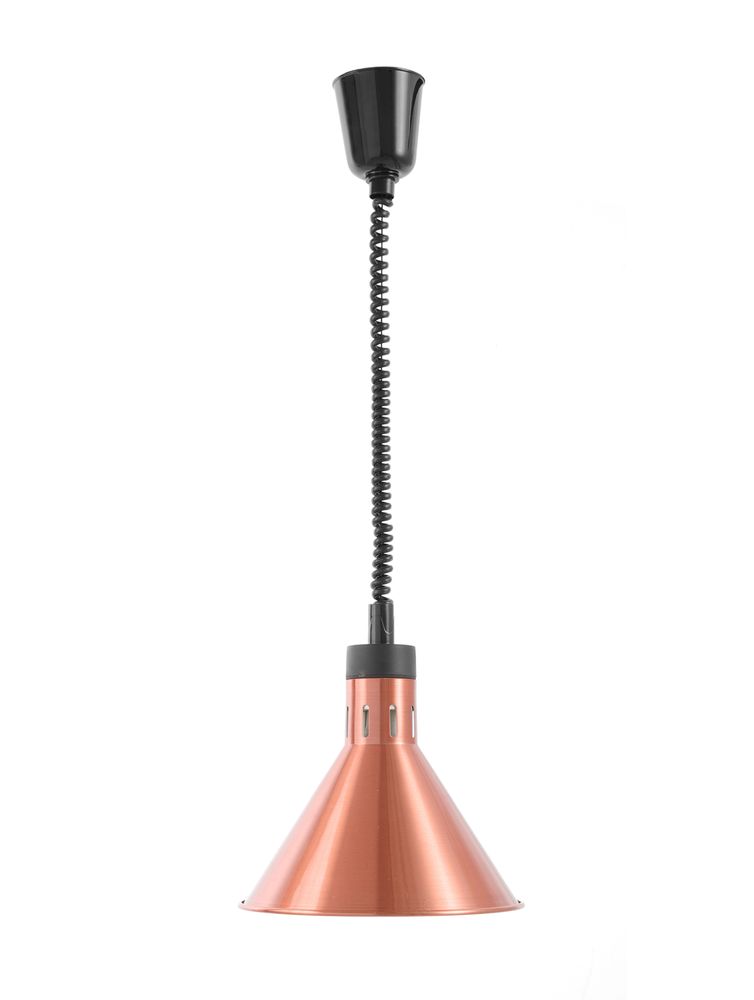 Warmtelamp verstelbaar, conisch, HENDI, Koper, 230V/375W, ⌀275x(H)250mm