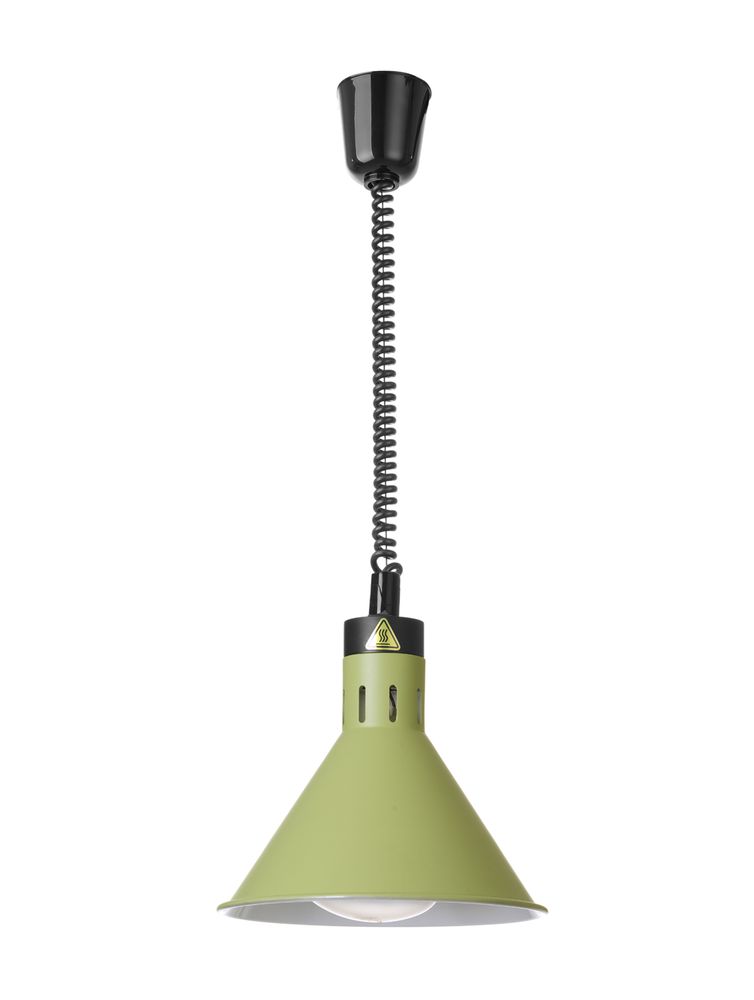 Warmtelamp verstelbaar, conisch, HENDI, Groen, 230V/250W, ⌀275x(H)250mm