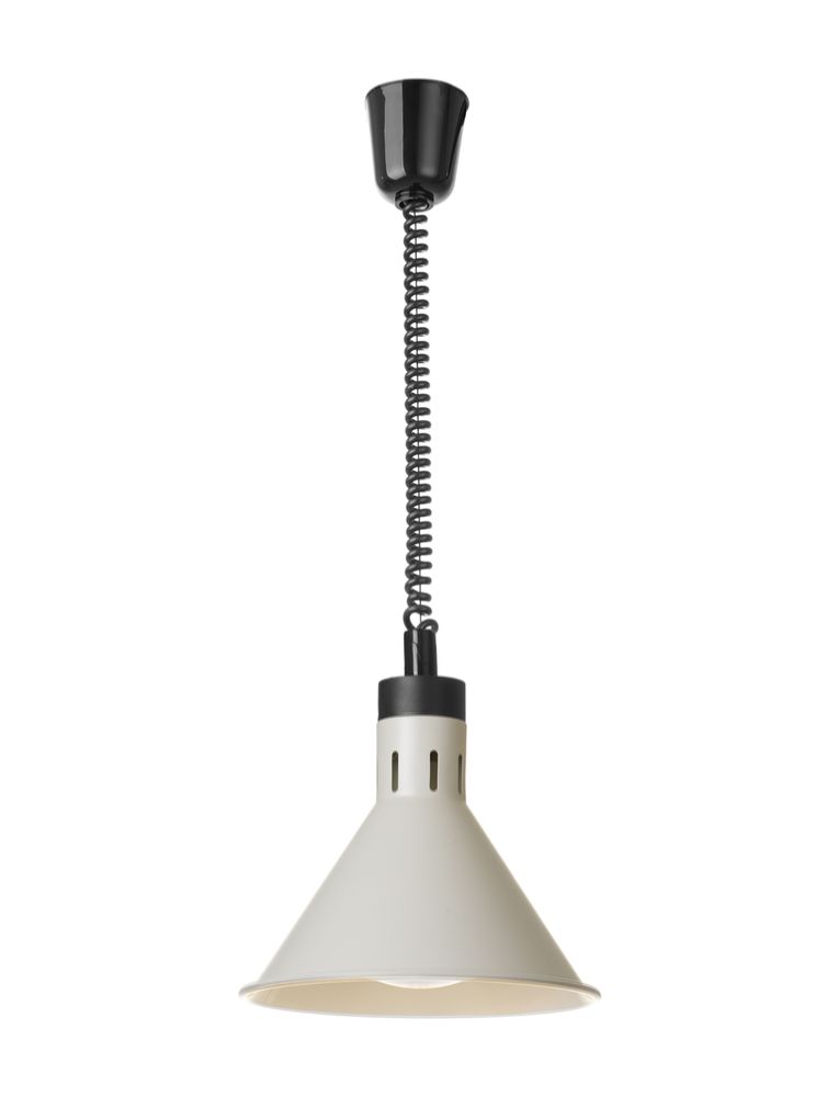 Warmtelamp verstelbaar, conisch, HENDI, Wit, 230V/375W, ⌀275x(H)250mm