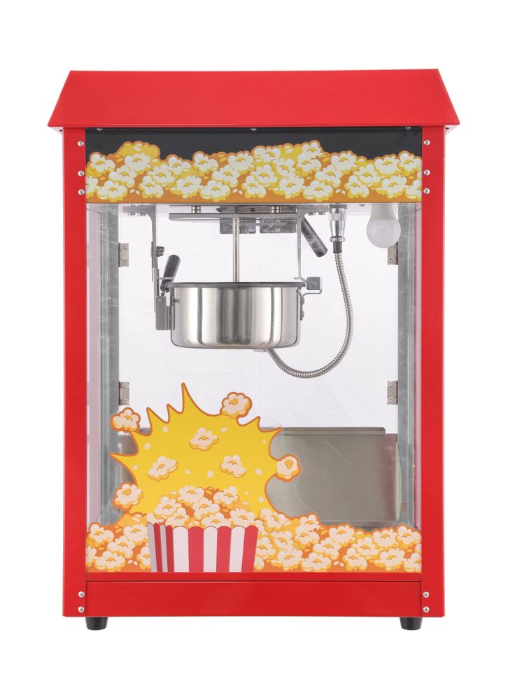 Popcornmachine, HENDI, Rood, 230V/1155W, 560x420x(H)760mm