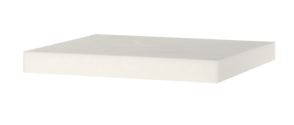 Hakblok HDPE, HENDI, Wit, 500x400x(H)50mm