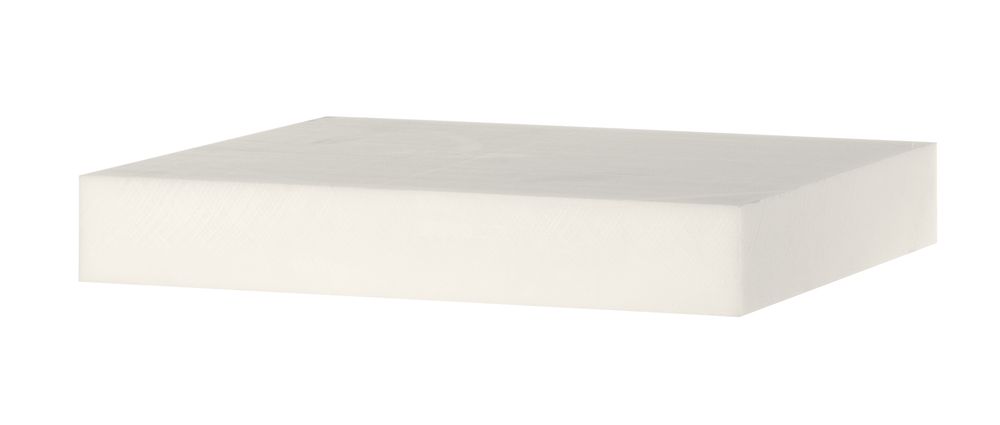 Hakblok HDPE, HENDI, Wit, 500x400x(H)80mm