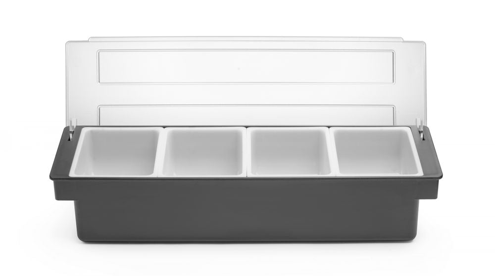 Ingrediëntenhouder – 4 containers, BarUp, 480x150x(H)100mm
