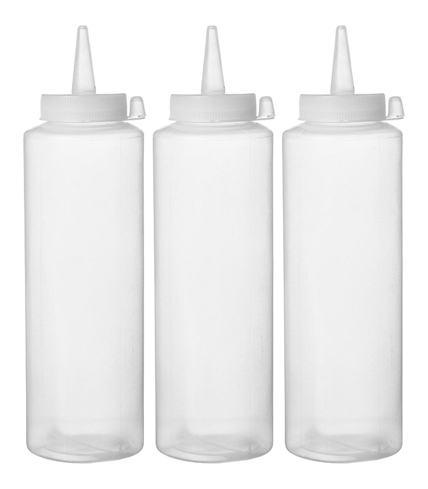 Dispenser flacon sets - 3 st., HENDI, 0,35L, Transparant, 3 st., ⌀55x(H)205mm