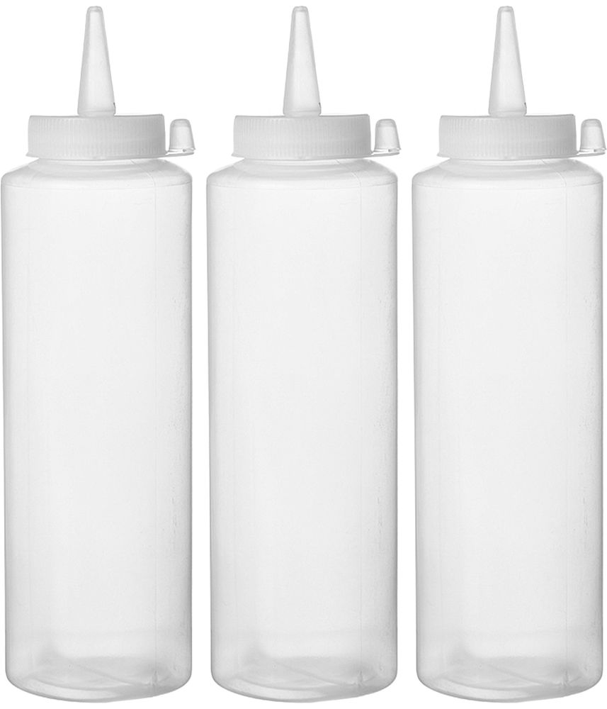 Dispenser flacon sets - 3 st., HENDI, 0,2L, Transparant, 3 st., ⌀50x(H)177mm