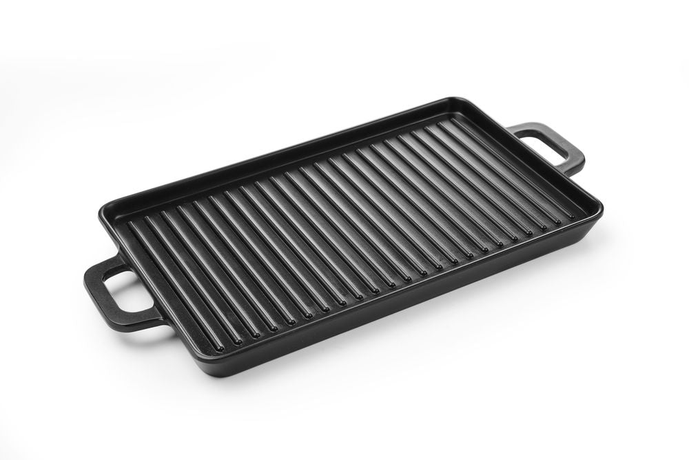 Mini grillpan Little Chef, HENDI, Zwart, 320x162x(H)20mm