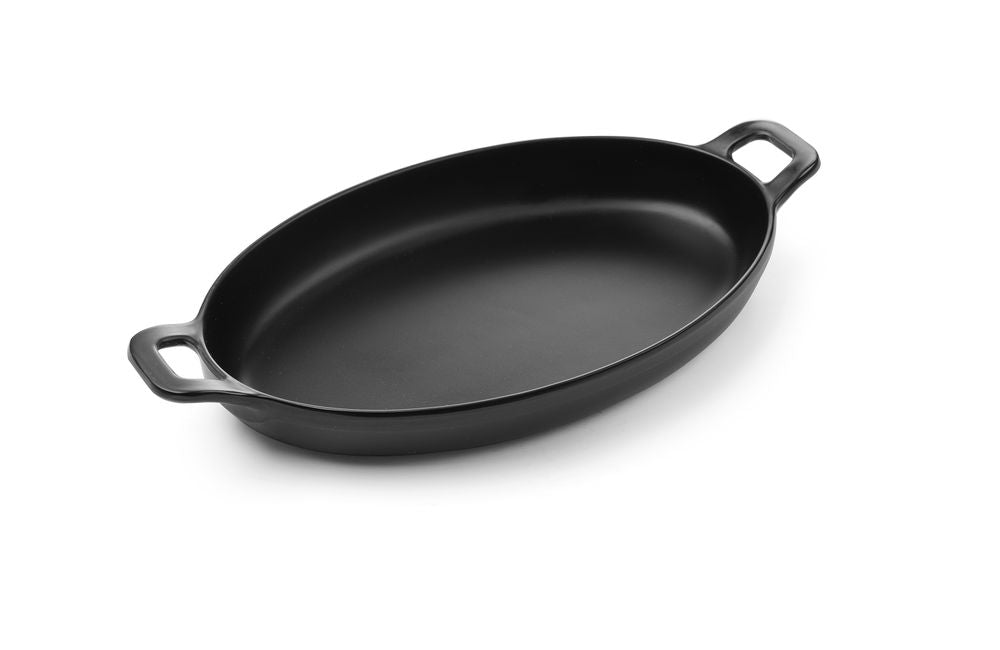 Mini ovale pan Little Chef, HENDI, Little Chef, Zwart, 263x140x(H)37mm
