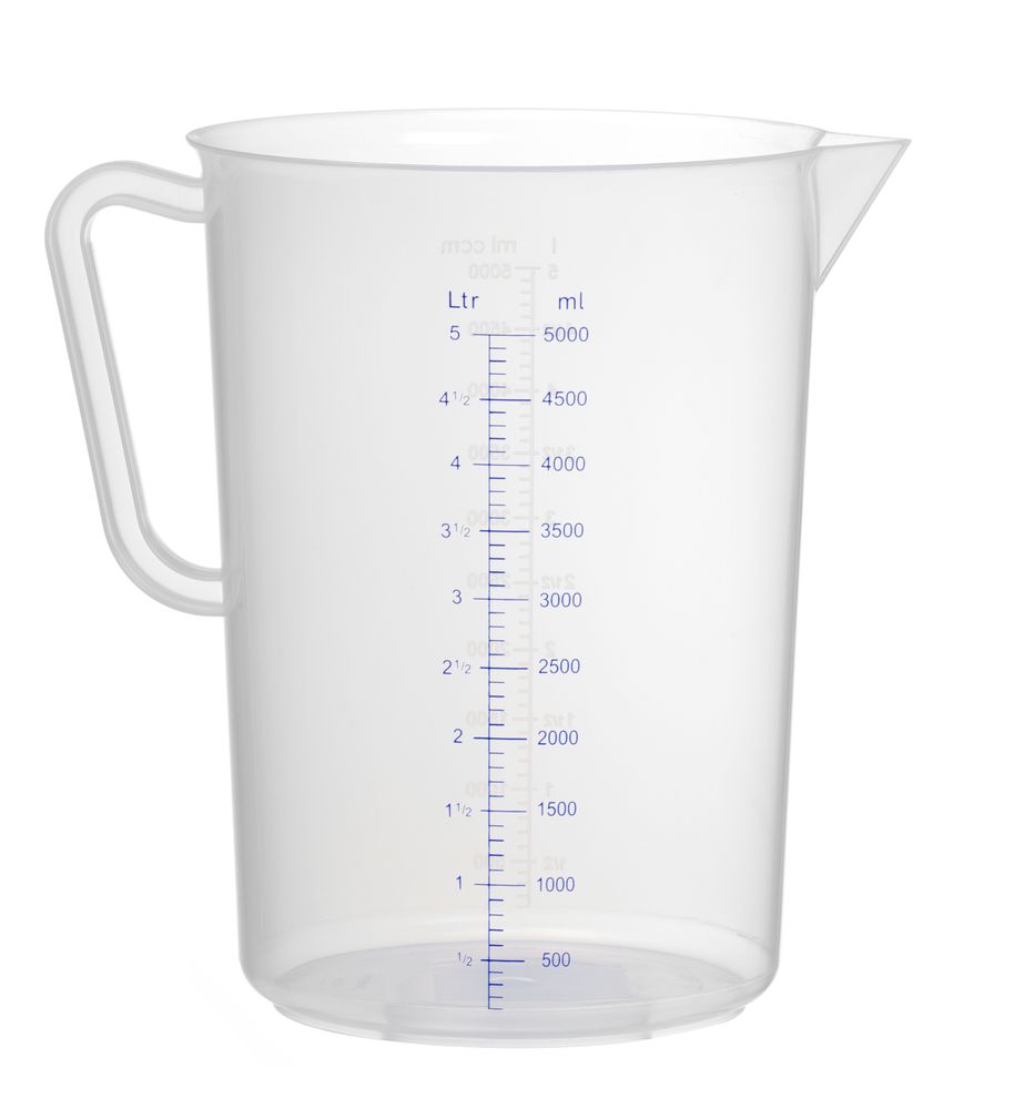 Maatbeker polypropyleen, HENDI, Kitchen Line, 5L, ⌀190x(H)270mm