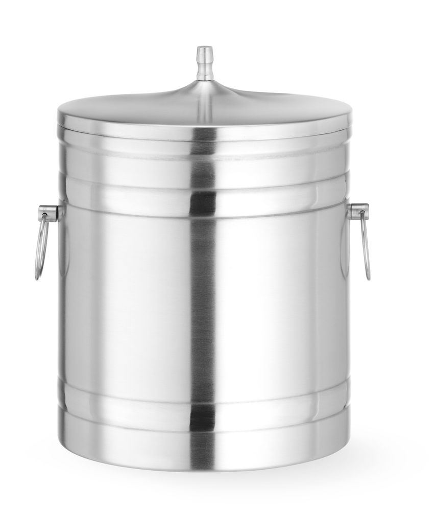 IJsemmer dubbelwandig, BarUp, 5L, Zilver, ⌀200x(H)230mm