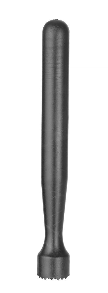 Cocktail muddler, BarUp, Puntige kop, Zwart, ⌀34x207mm