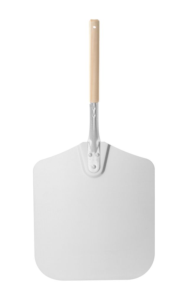 Pizzaschep vierkant met korte handgreep, HENDI, 305x660mm