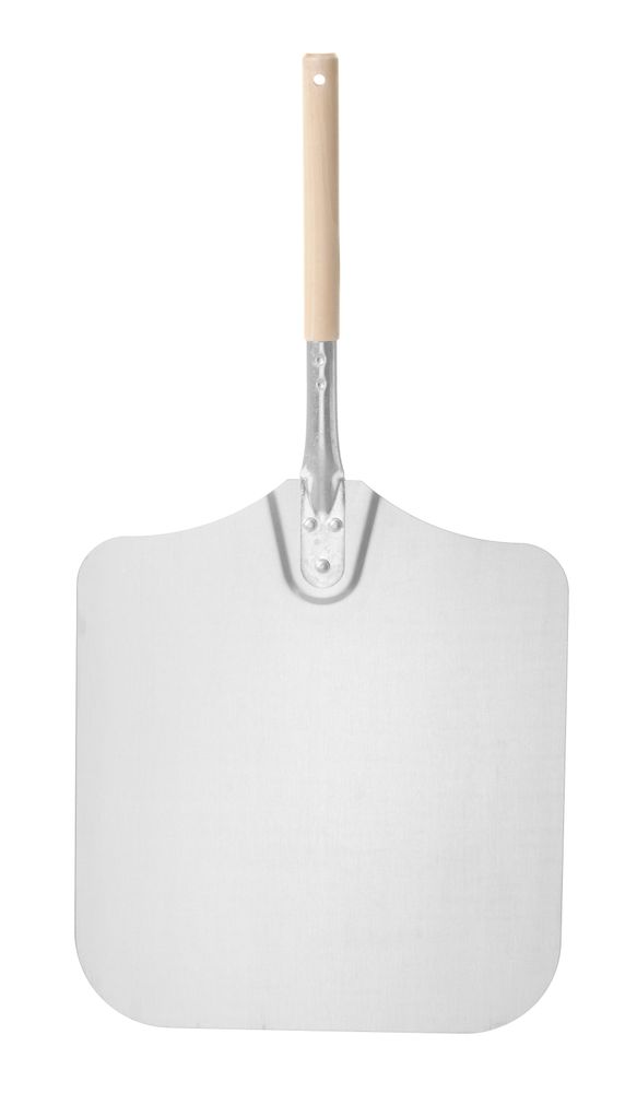 Pizzaschep vierkant met korte handgreep, HENDI, 355x710mm