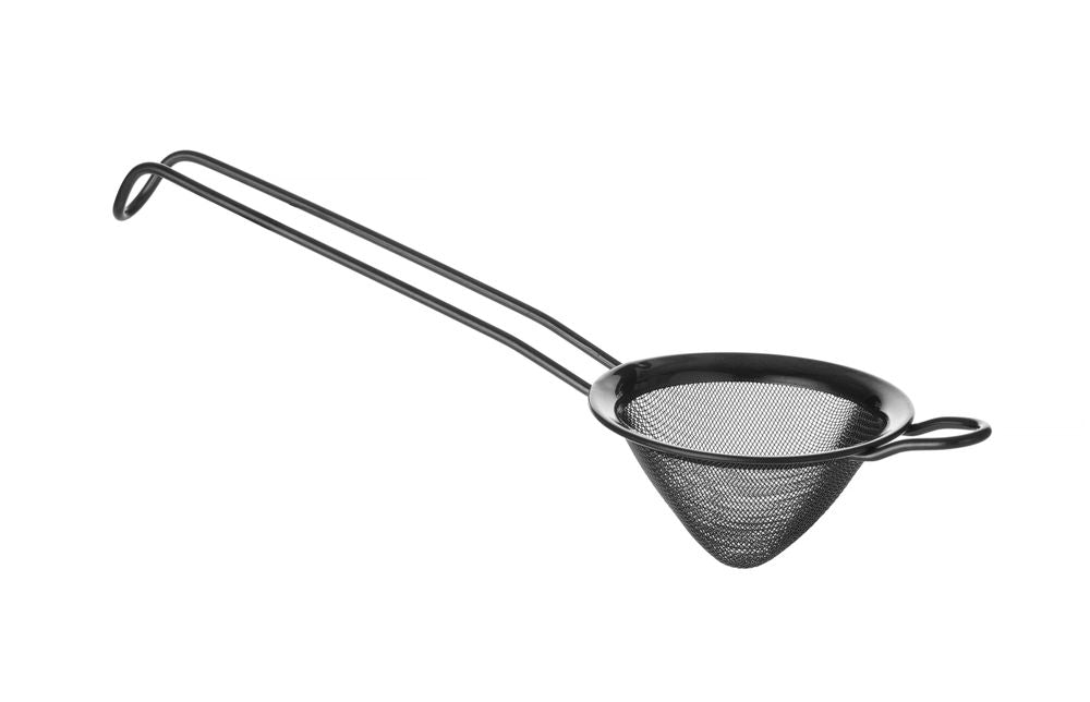 Barzeef conisch PVD gecoat, BarUp, Zwart, ⌀75x220mm