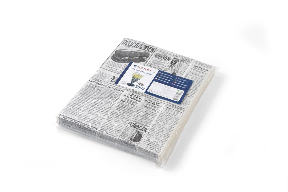 Vestbestendig papier, HENDI, Krant bedrukking, 500 st., 200x250mm