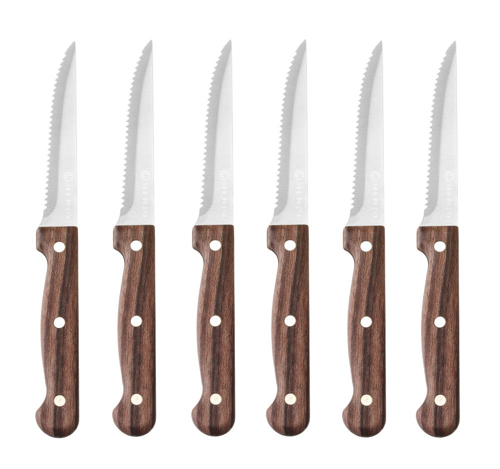Steakmes, HENDI, Profi Line, Bruin, 6 st., (L)210mm