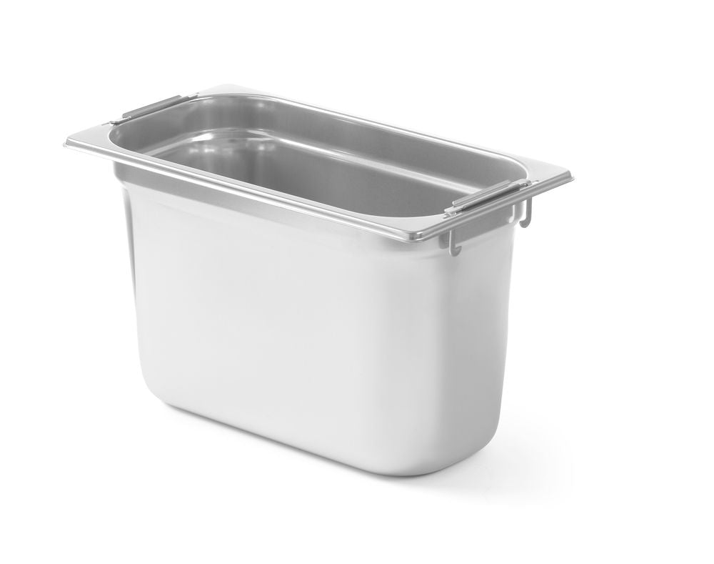 GN container met intrekbare handgrepen, HENDI, Profi Line, GN 1/3, 7,8L, (H)200mm