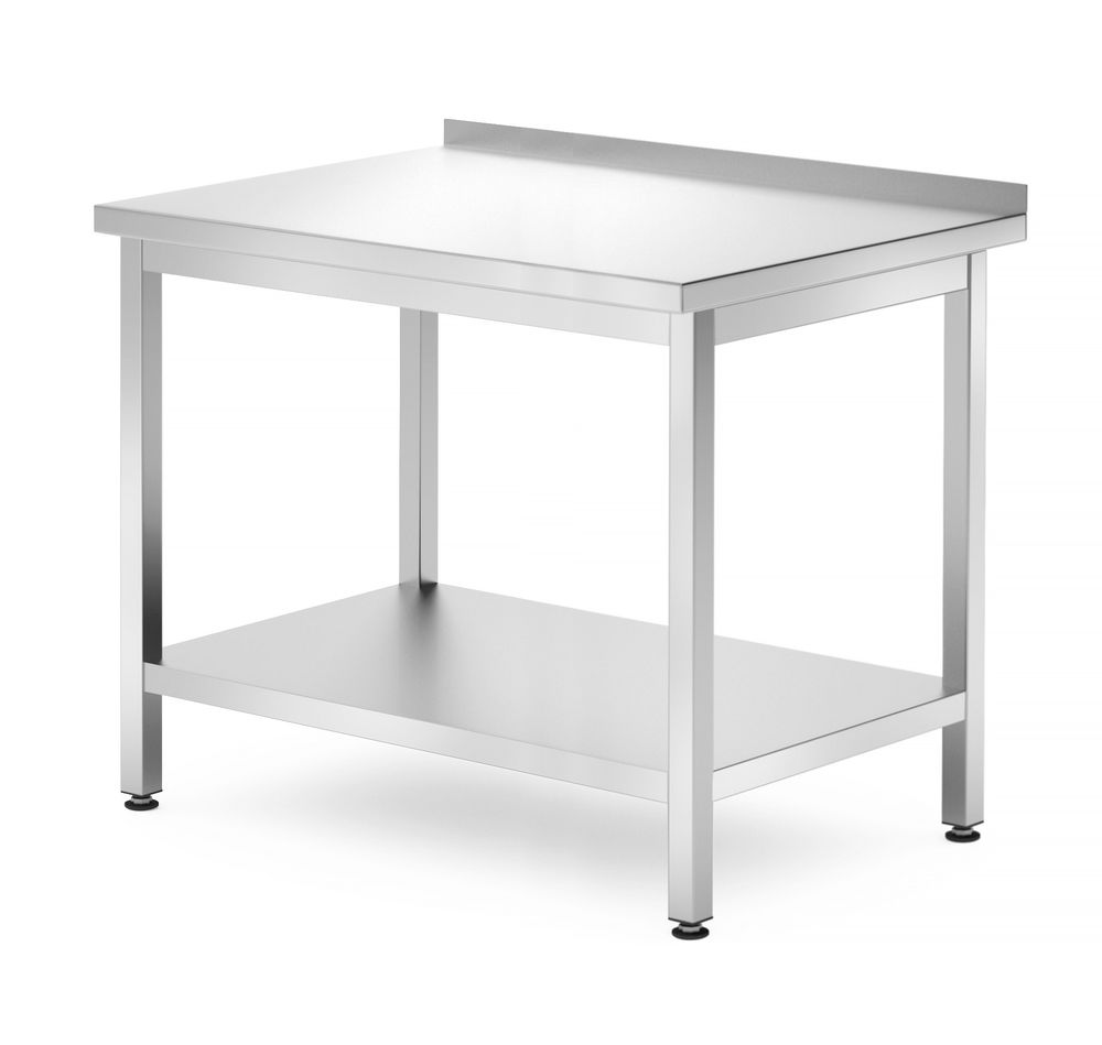 Wandtafel met plank – geschroefd, diepte 700 mm, HENDI, Profi Line, 1000x700x(H)850mm