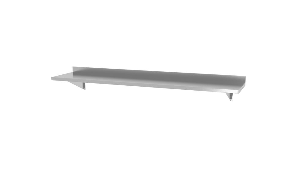 Wandplank, met 2 beugels, HENDI, 1400x300x(H)250mm