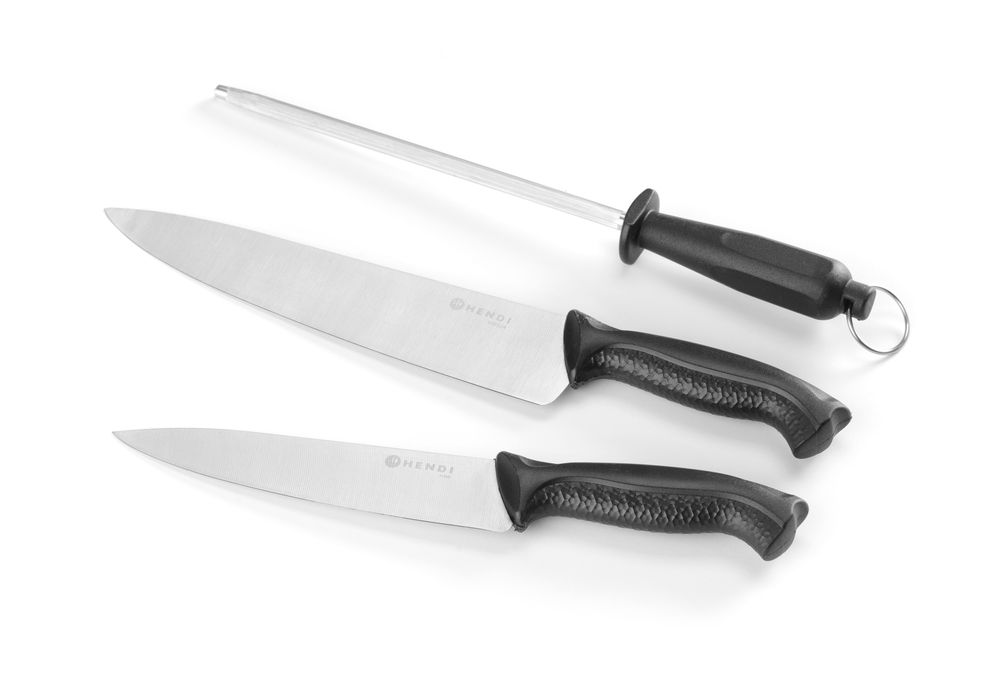 Messenset, 3-delig, HENDI, Zwart, (L)380mm