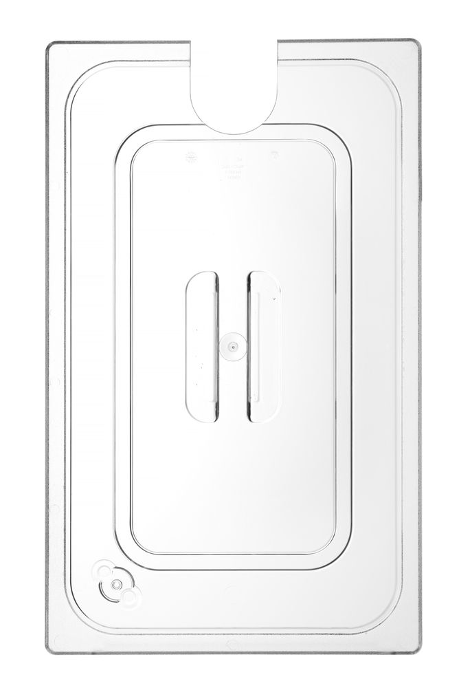 Deksel voor GN containers met uitsparing voor sous vide stick, HENDI, GN 1/1, Transparant, 530x325mm