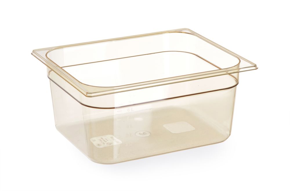 Container GN 1/2 hoge temperatuur bestendigheid, HENDI, GN 1/2, 4L, Transparant, 325x265x(H)65mm