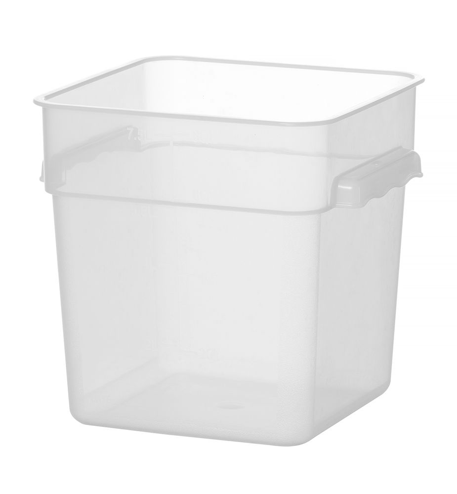 Voedselcontainer met schaalverdeling, HENDI, 7,6L, 235x235x(H)230mm
