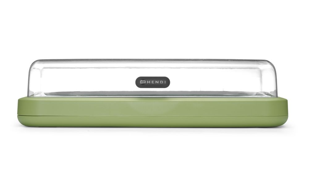 Koeldisplay UNIQ, HENDI, designed by Robert Bronwasser, GN 1/1, Groen, 593x389x(H)147mm, Rechthoekig