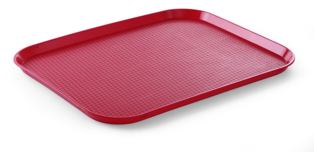 Fastfood dienbladen large, AmerBox, Rood, 350x450x(H)20mm