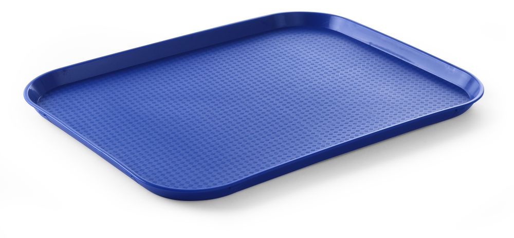 Fastfood dienbladen large, AmerBox, Blauw, 350x450x(H)20mm